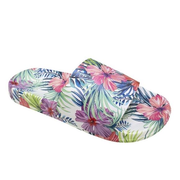 Hawaiian  Floral 🌺 Printed Slides - Picture 1 of 5